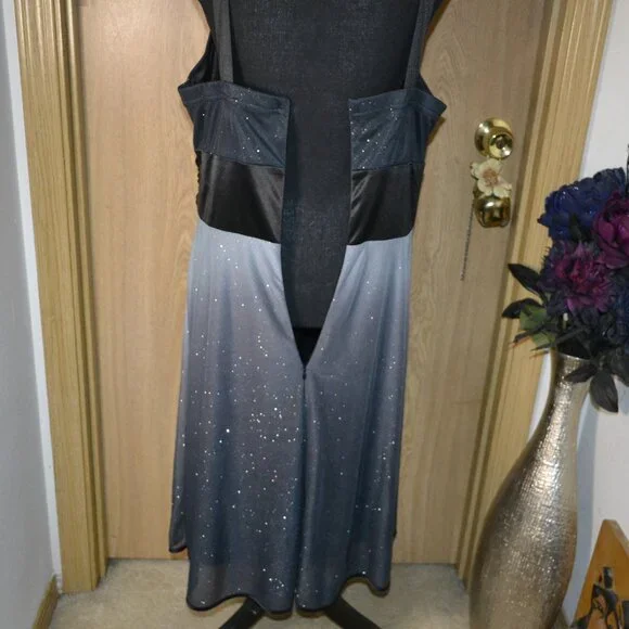 Collection Dressbarn Dreamy Romantic Sparkly Ombre Evening Event Party Dress - Picture 9 of 11